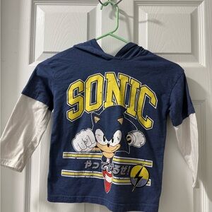 Sonic Kids' Navy and White Hoodie